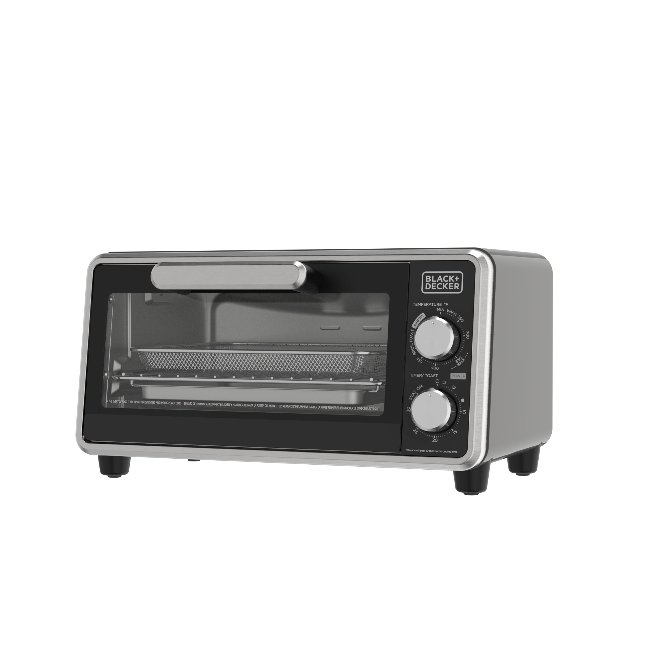 Toaster 4 Slice - Stainless Steel 4-Slice Air Fryer Toaster