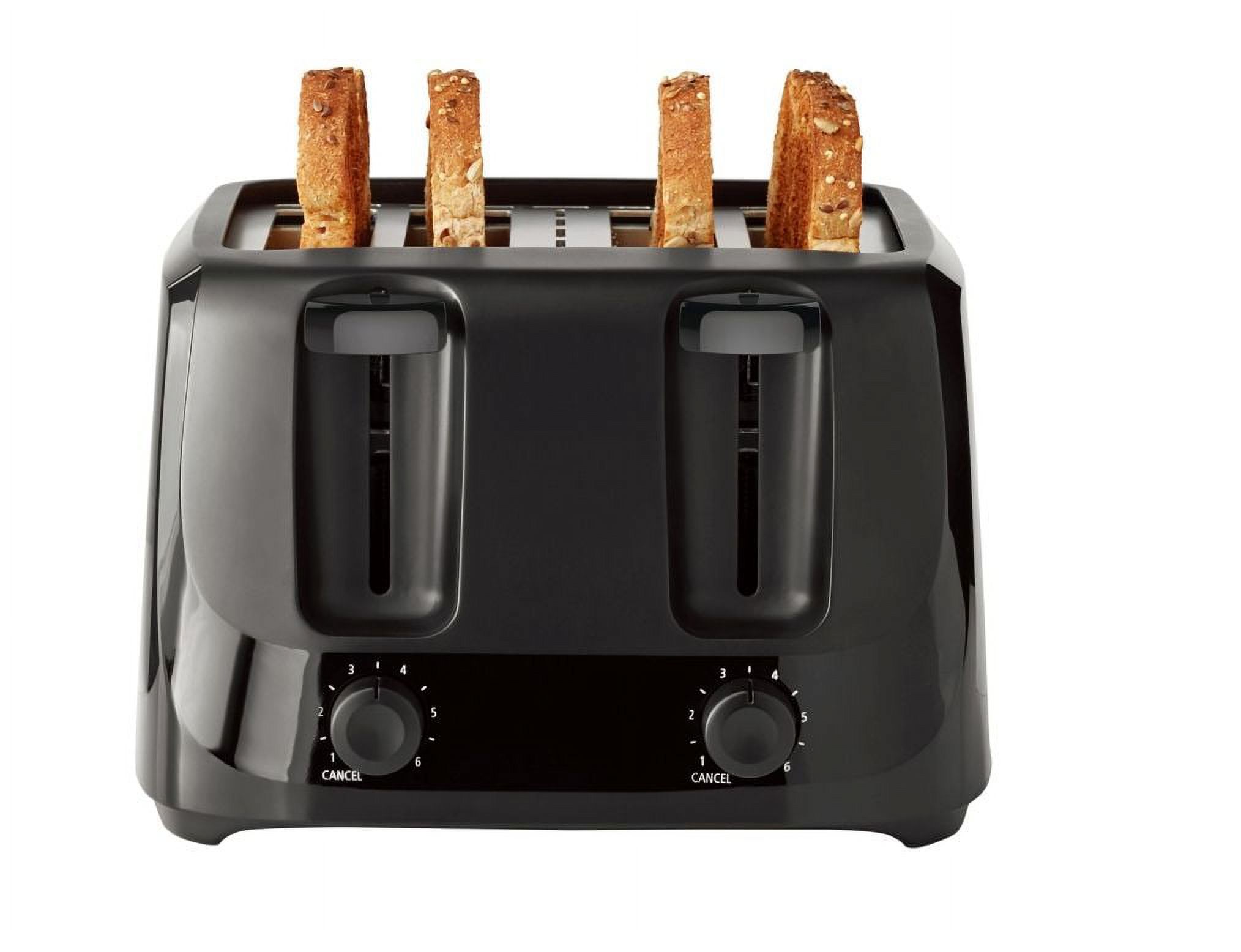 4-Slice Toaster Black with 6 S – Toaster 4 Slice Bewertung und Preis
