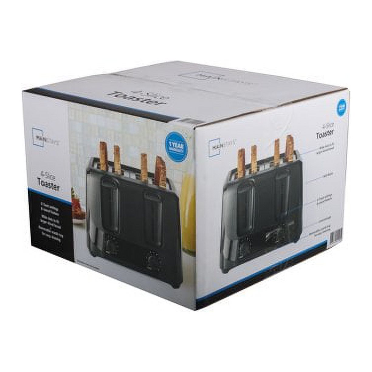 4-Slice Toaster Black with 6 S – Toaster 4 Slice Bewertung und Preis