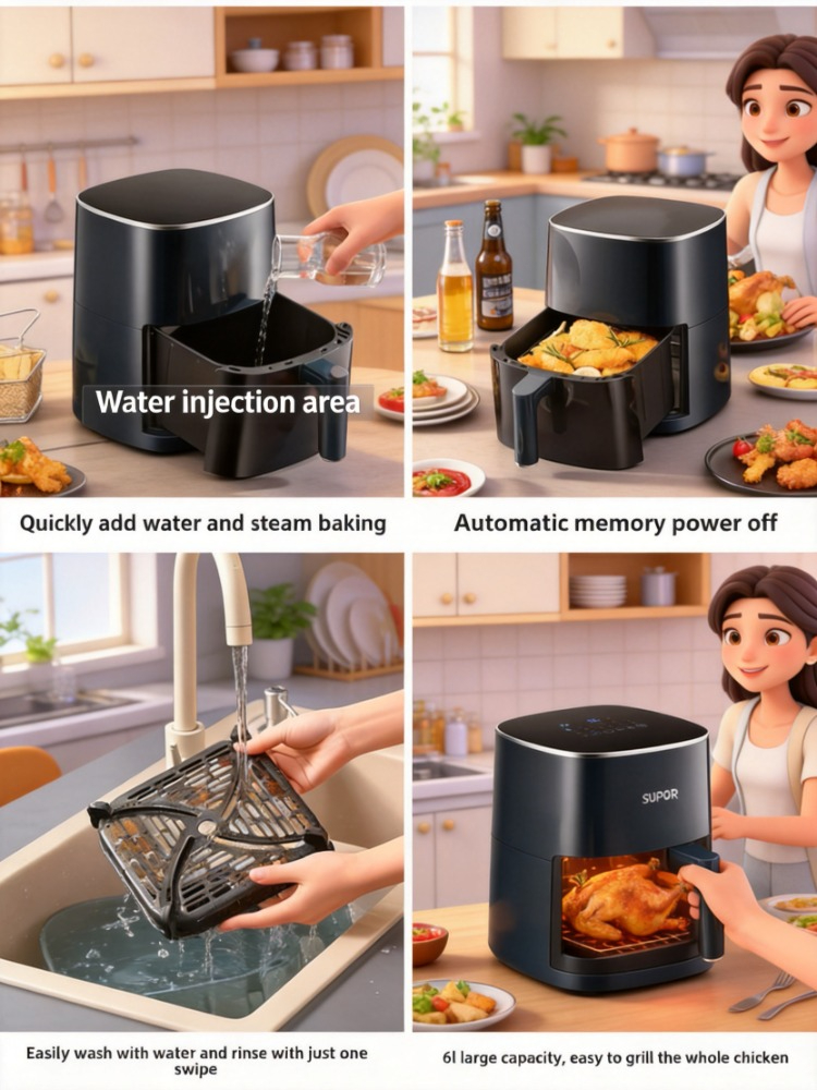 Visual Air Fryer Household Lar – Kitchen Appliances You Need Bewertung und Preis
