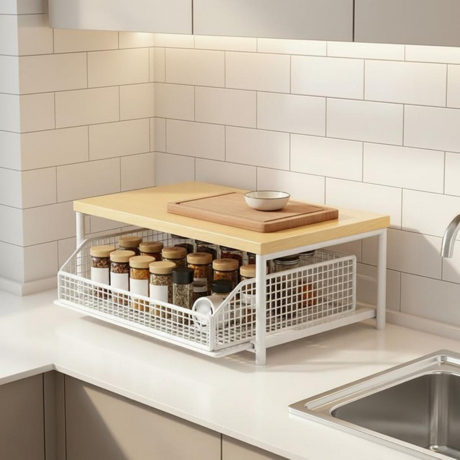 2-Tier Kitchen Counter Rack Sp – Kitchen Appliances Rack Bewertung und Preis