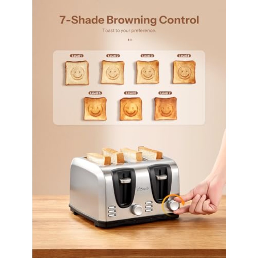4-Slice Toaster with Extra Wid – Toaster 4 Slice Bewertung und Preis