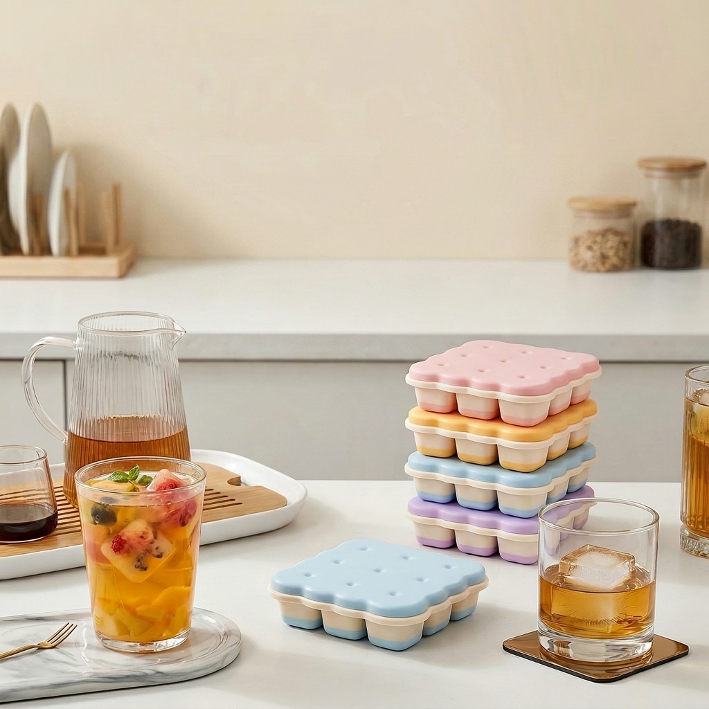 Cookie Shaped Plastic Ice Cube – Kitchen Appliances Rack Bewertung und Preis