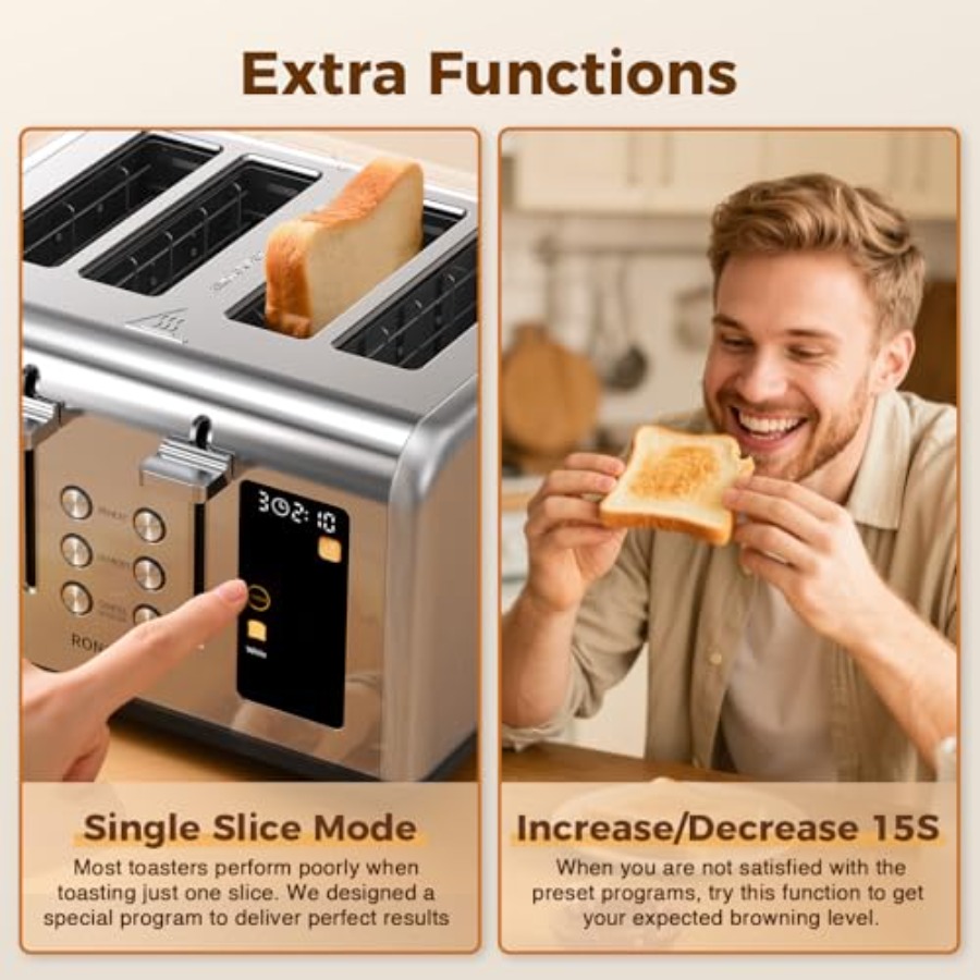4-Slice Touch Screen Toaster w – Toaster 4 Slice Bewertung und Preis
