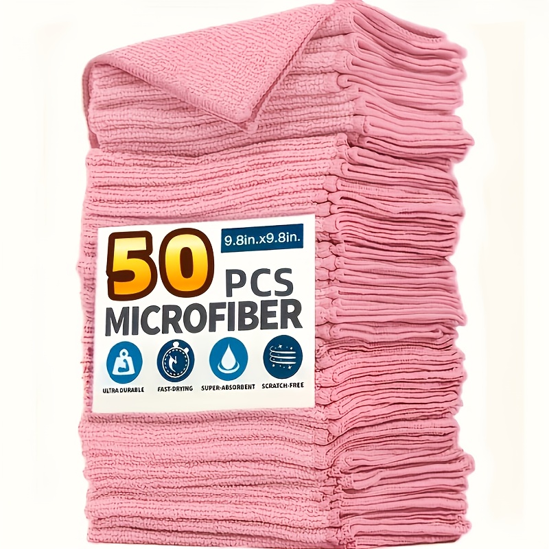 1-50Pcs Light Pink Microfiber  – Kitchen Appliances And Utensils Bewertung und Preis