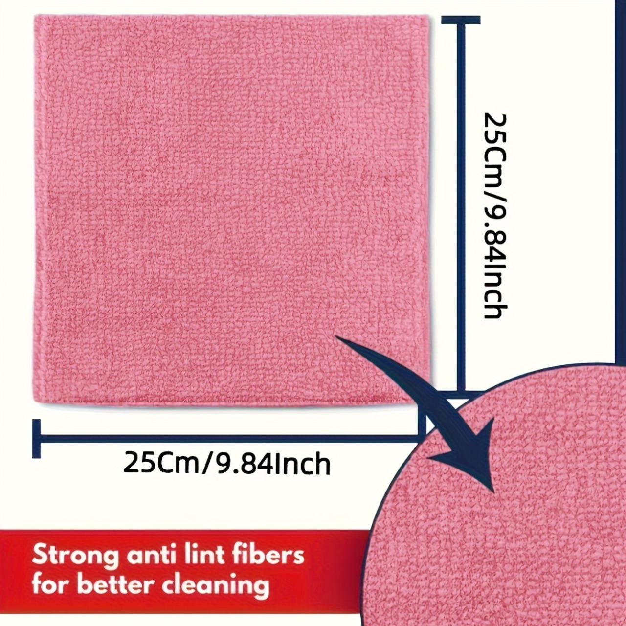 1-50Pcs Light Pink Microfiber  – Kitchen Appliances And Utensils Bewertung und Preis