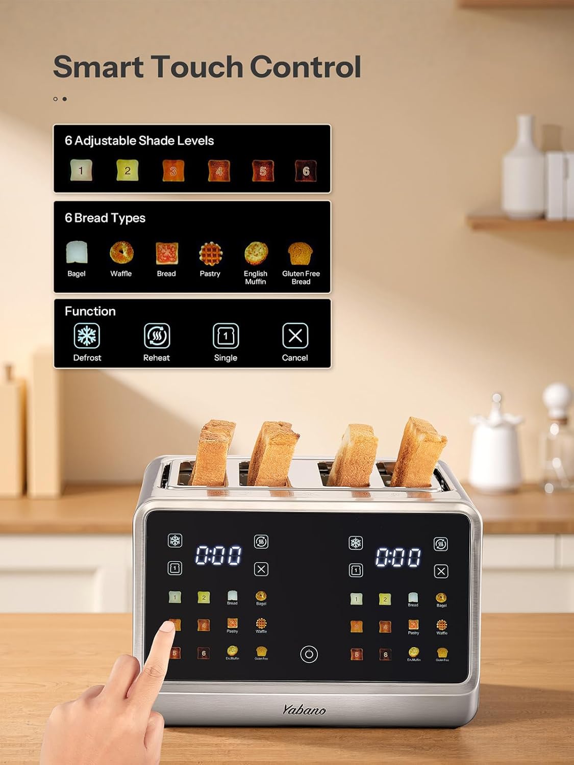 Kitchen Smart Touch 4-Slice To – Toaster 4 Slice Bewertung und Preis