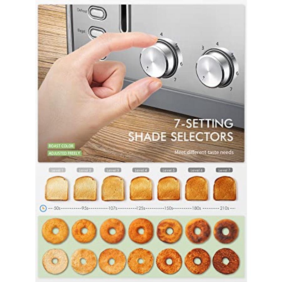 4-Slice Extra Wide Toaster wit – Toaster 4 Slice Bewertung und Preis