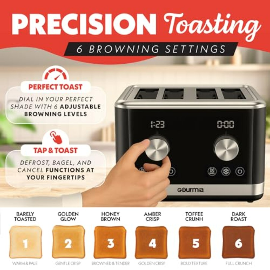 4-Slice Toaster with Dual Inde – Toaster 4 Slice Bewertung und Preis