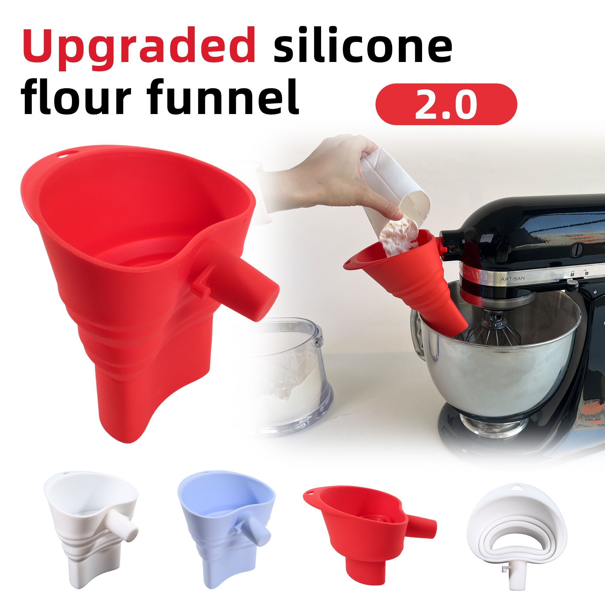 1/3pcs mix Silicone Flour Funn – Kitchen Appliances Australia Bewertung und Preis