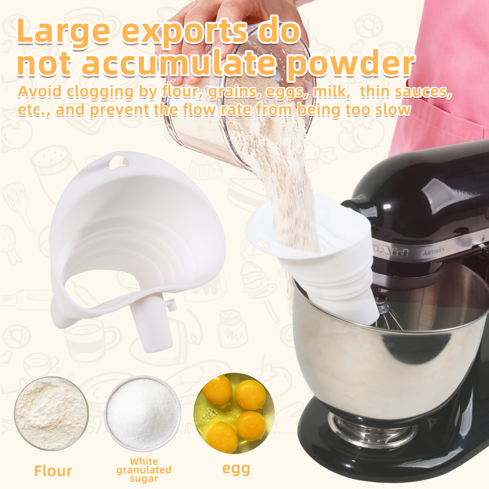 1/3pcs mix Silicone Flour Funn – Kitchen Appliances Australia Bewertung und Preis